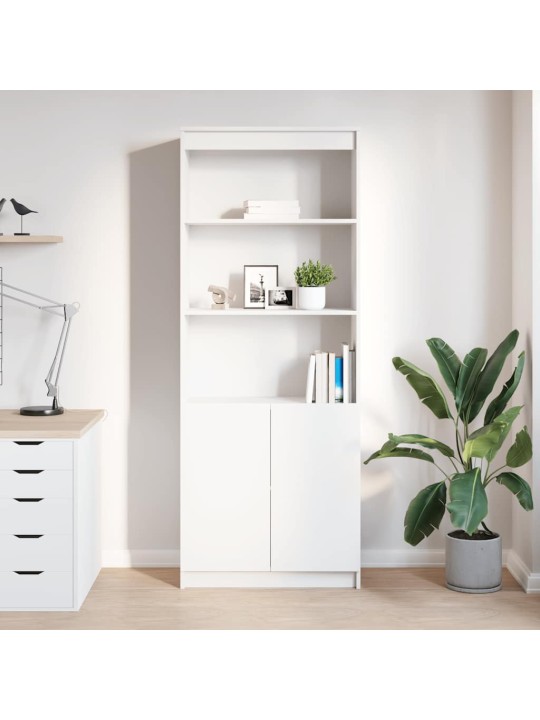 Skříň highboard bílá 70 x 35 x 180 cm kompozitní dřevo