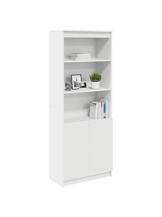 Skříň highboard bílá 70 x 35 x 180 cm kompozitní dřevo