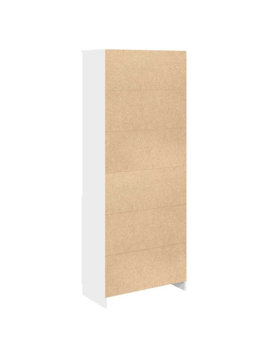 Skříň highboard bílá 70 x 35 x 180 cm kompozitní dřevo