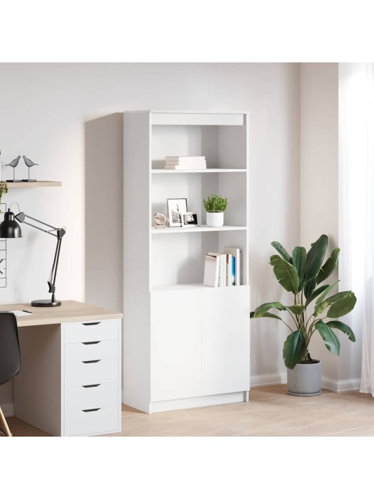 Skříň highboard bílá 70 x 35 x 180 cm kompozitní dřevo