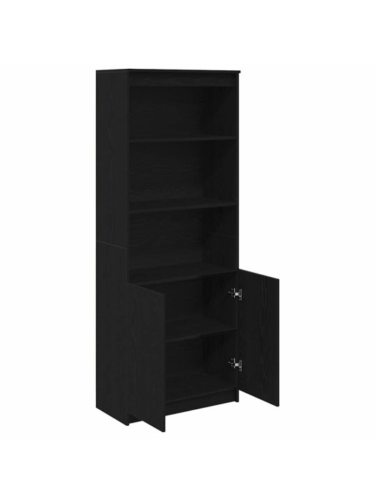 Vysoká deska černý dub 70x35x180 cm kompozitní dřevo