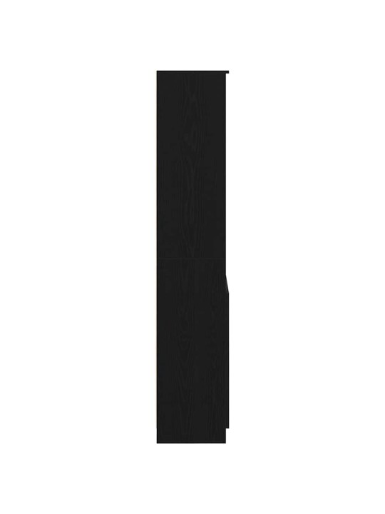 Vysoká deska černý dub 70x35x180 cm kompozitní dřevo