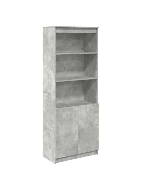 Skříň highboard betonově šedá 70 x 35 x 180 cm kompozitní dřevo