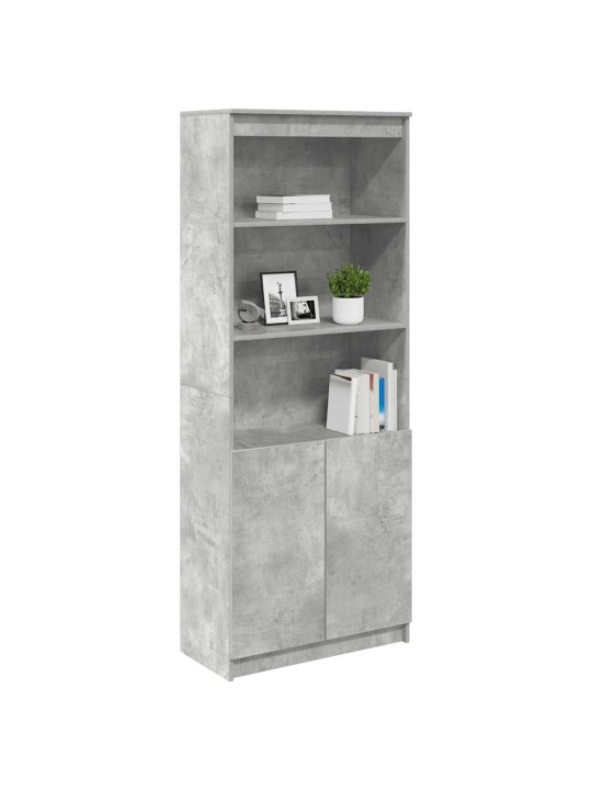 Skříň highboard betonově šedá 70 x 35 x 180 cm kompozitní dřevo