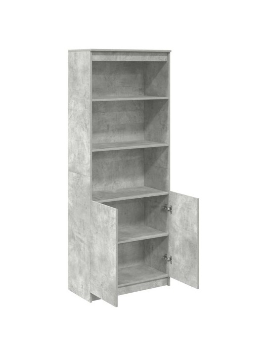 Skříň highboard betonově šedá 70 x 35 x 180 cm kompozitní dřevo