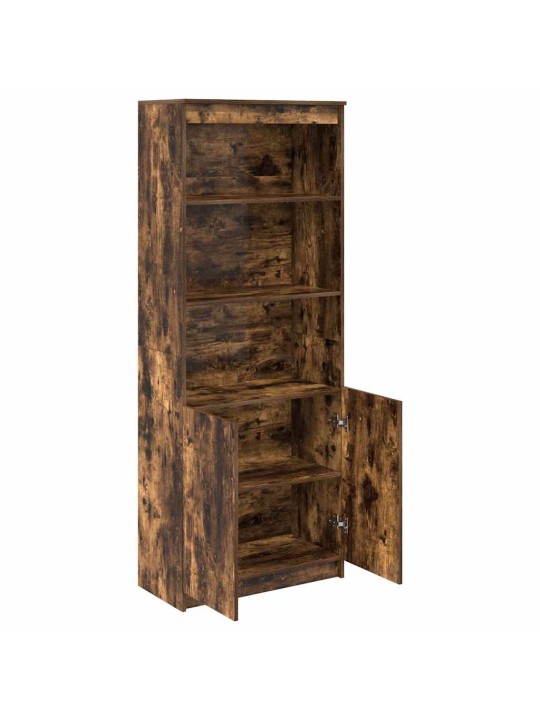 Skříň highboard kouřový dub 70 x 35 x 180 cm kompozitní dřevo