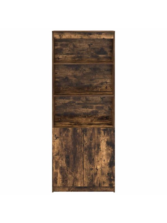 Skříň highboard kouřový dub 70 x 35 x 180 cm kompozitní dřevo