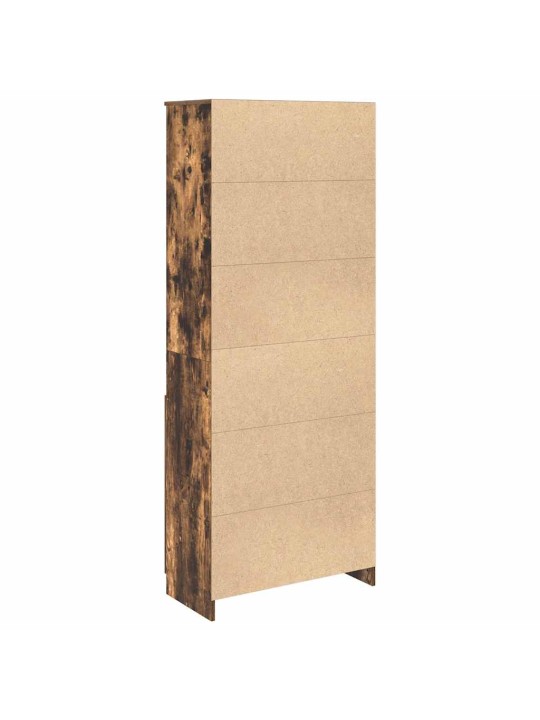 Skříň highboard kouřový dub 70 x 35 x 180 cm kompozitní dřevo