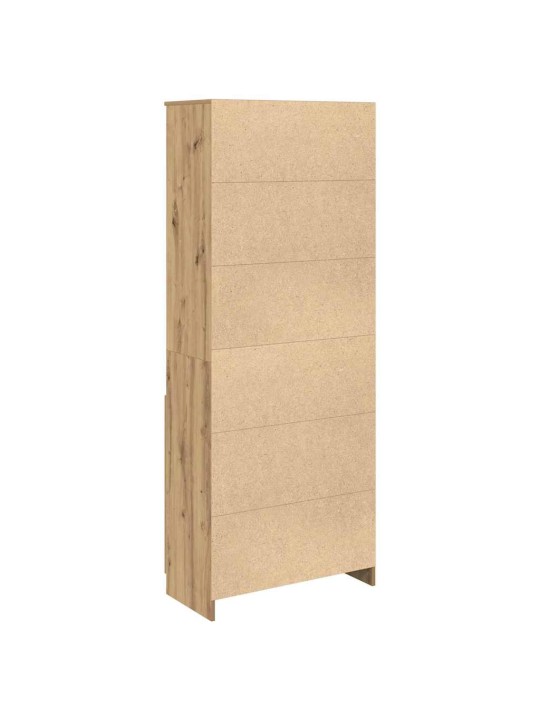 Vysoká deska artisan dub 70x35x180 cm kompozitní dřevo