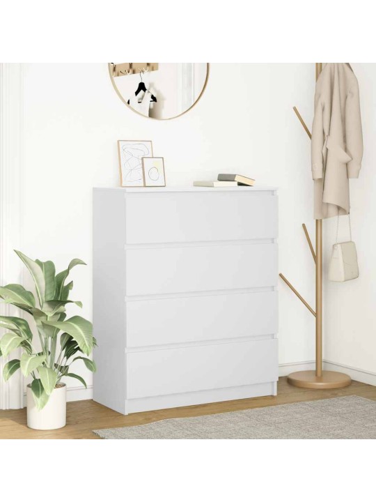 Příborník bílý 80x35x99 cm kompozitní dřevo