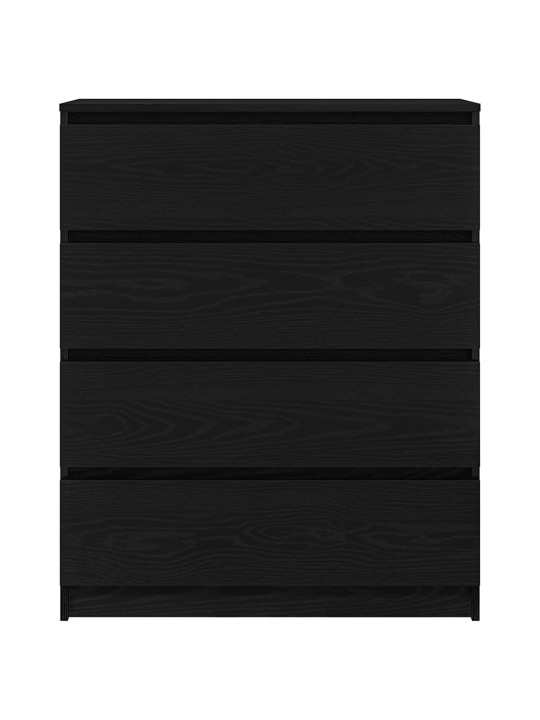 Příborník hnědý dub 80x35x99 cm kompozitní dřevo