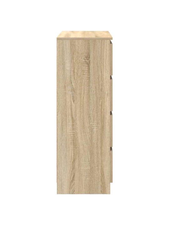 Příborník dub sonoma 80x35x99 cm kompozitní dřevo