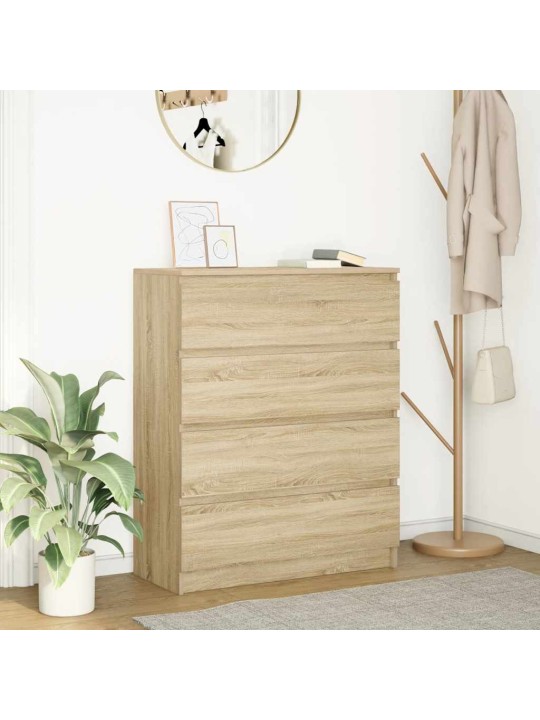 Příborník dub sonoma 80x35x99 cm kompozitní dřevo