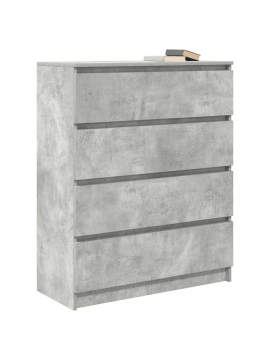 Příborník betonově šedý 80x35x99 cm kompozitní dřevo
