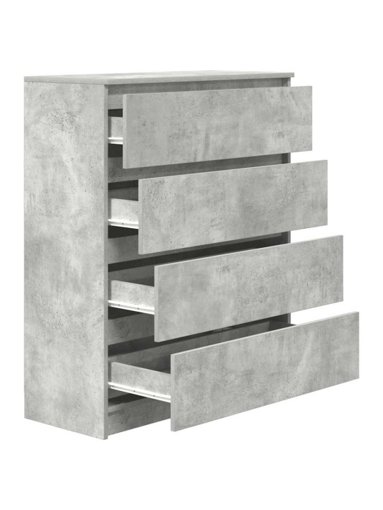 Příborník betonově šedý 80x35x99 cm kompozitní dřevo