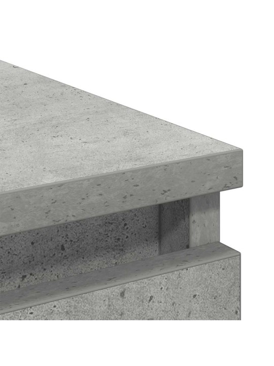 Příborník betonově šedý 80x35x99 cm kompozitní dřevo