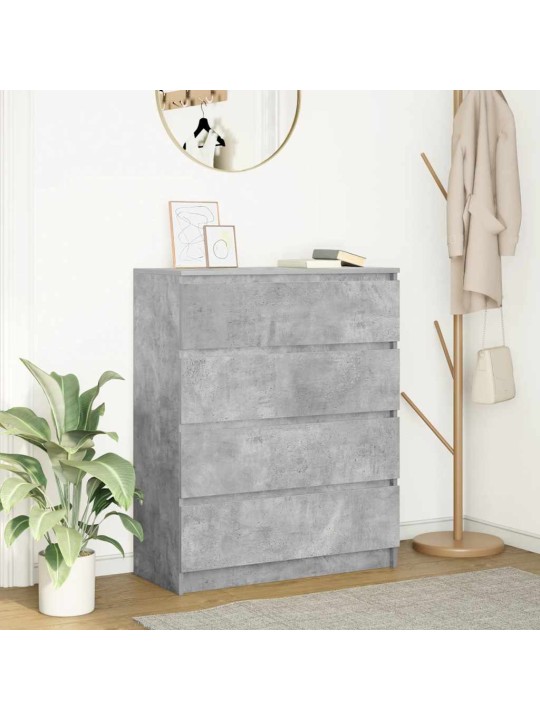 Příborník betonově šedý 80x35x99 cm kompozitní dřevo