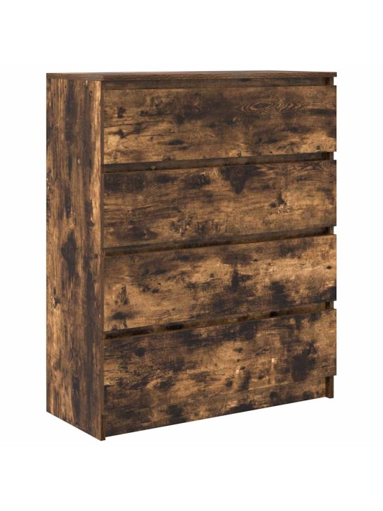 Příborník kouřový dub 80x35x99 cm kompozitní dřevo