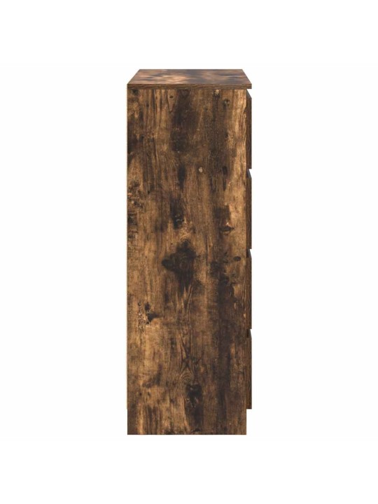 Příborník kouřový dub 80x35x99 cm kompozitní dřevo