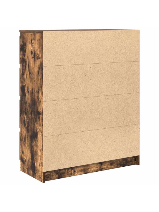 Příborník kouřový dub 80x35x99 cm kompozitní dřevo
