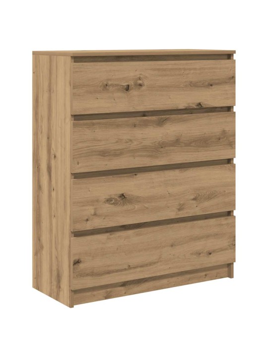 Příborník dub artisan 80x35x99 cm kompozitní dřevo