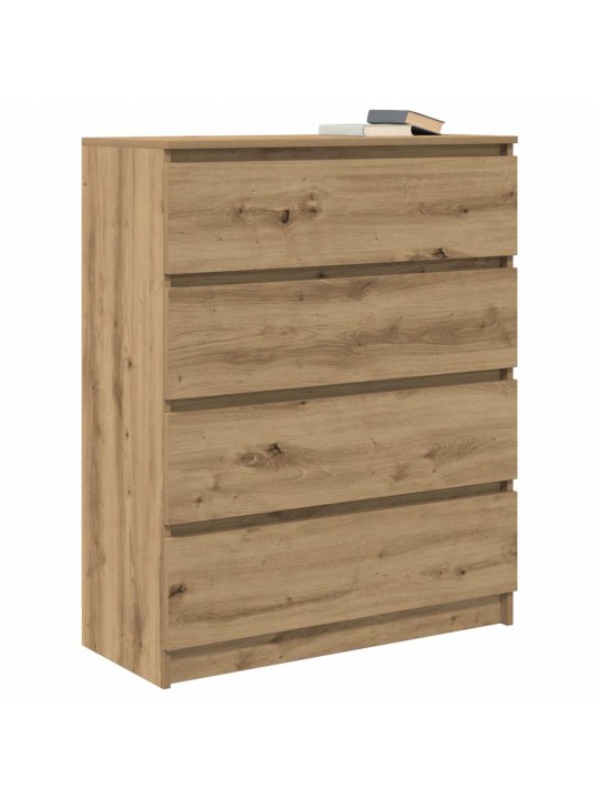 Příborník dub artisan 80x35x99 cm kompozitní dřevo