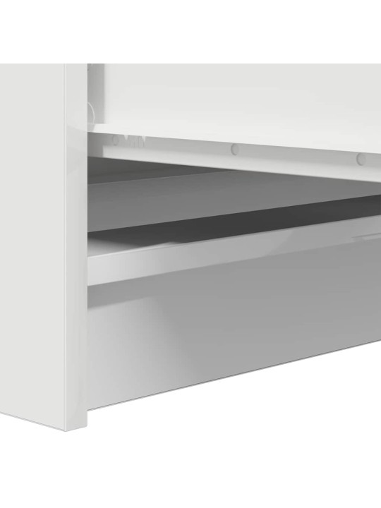 Příborník bílý 100x35x99 cm kompozitní dřevo