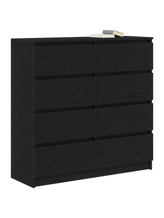 Příborník černý dub 100x35x99 cm dřevěná konstrukce