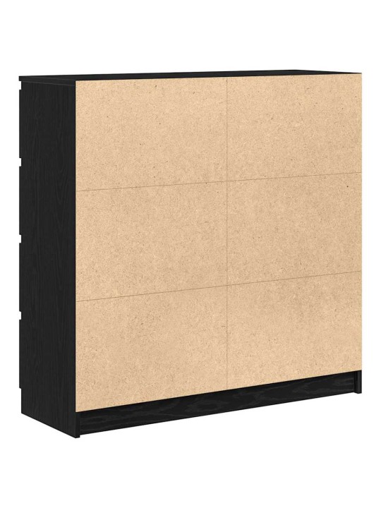 Příborník černý dub 100x35x99 cm dřevěná konstrukce