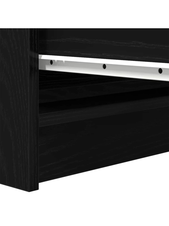 Příborník černý dub 100x35x99 cm dřevěná konstrukce