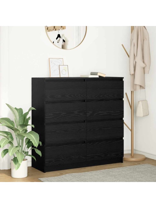 Příborník černý dub 100x35x99 cm dřevěná konstrukce