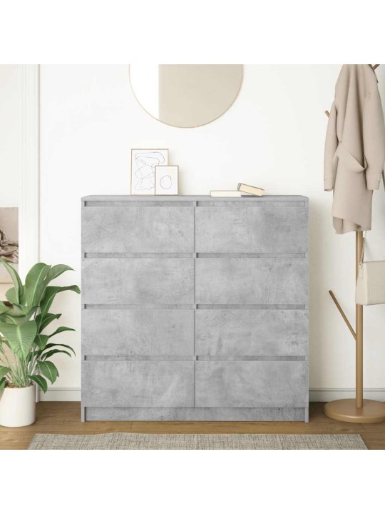 Příborník betonově šedý 100x35x99 cm kompozitní dřevo