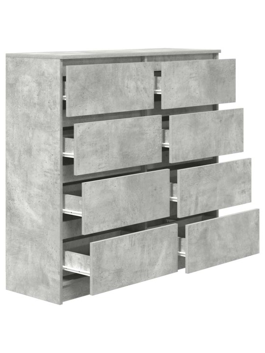 Příborník betonově šedý 100x35x99 cm kompozitní dřevo
