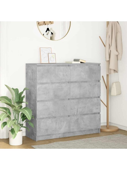 Příborník betonově šedý 100x35x99 cm kompozitní dřevo