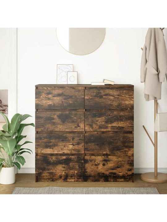 Příborník kouřový dub 100x35x99 cm kompozitní dřevo