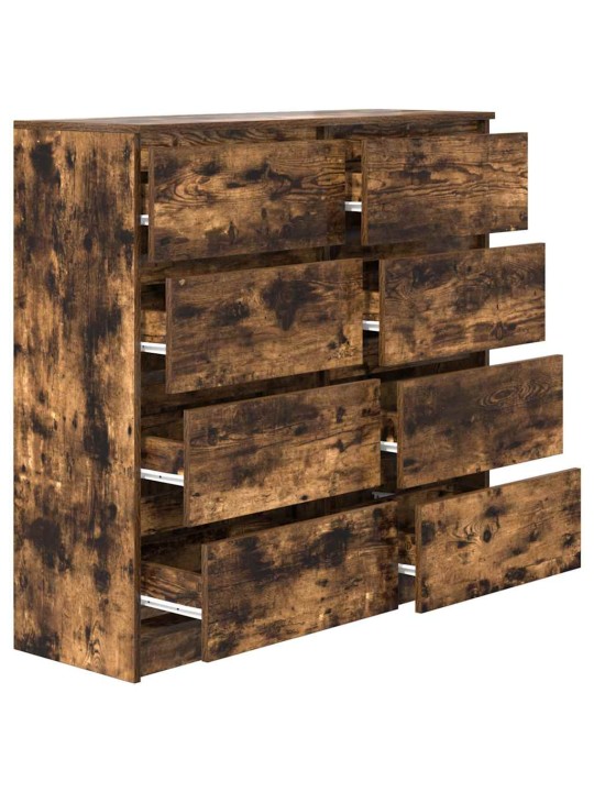 Příborník kouřový dub 100x35x99 cm kompozitní dřevo