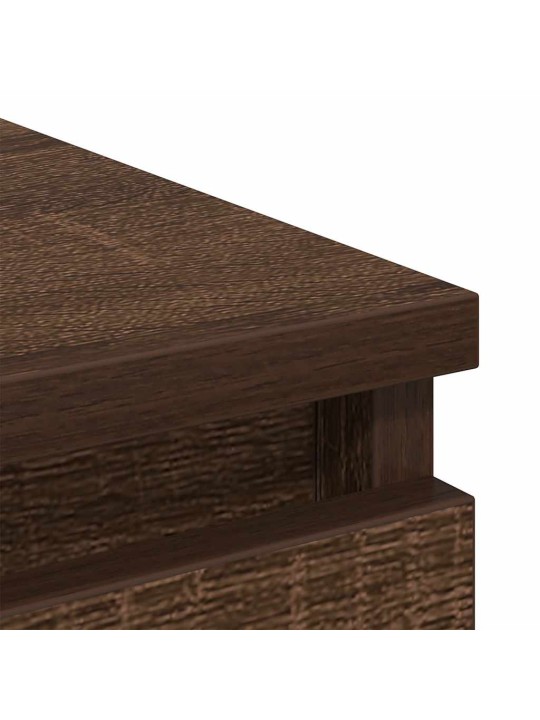 Příborník hnědý dub 100x35x99 cm kompozitní dřevo