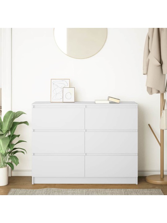 Příborník bílý 100x35x76 cm kompozitní dřevo