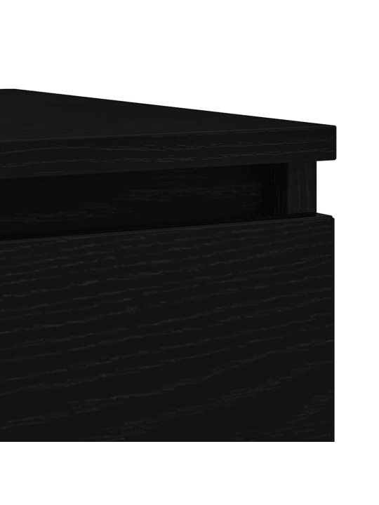 Příborník černý dub 100x35x76 cm dřevěná konstrukce