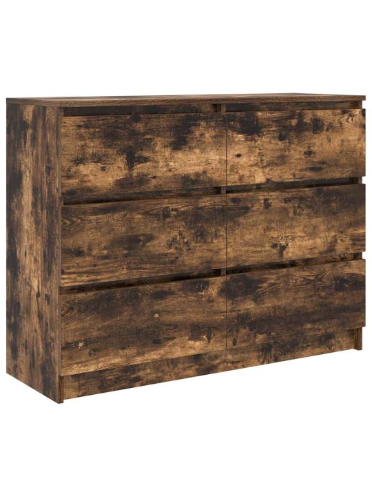 Příborník kouřový dub 100x35x76 cm kompozitní dřevo