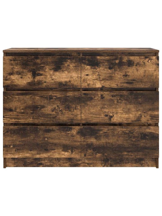 Příborník kouřový dub 100x35x76 cm kompozitní dřevo