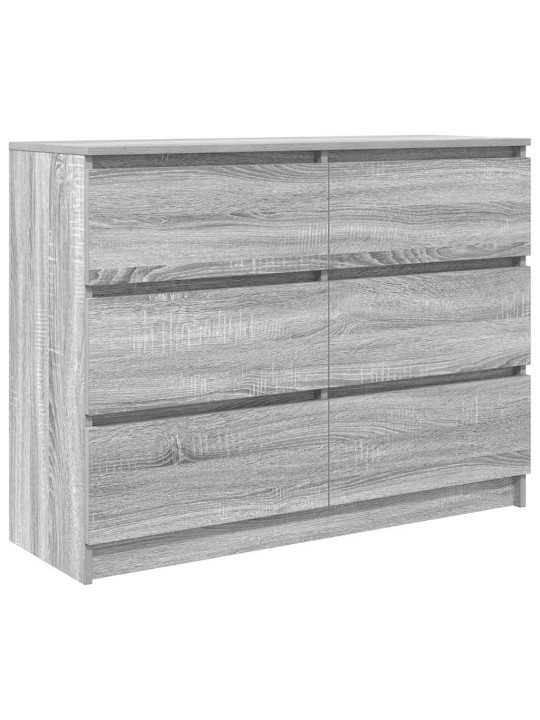 Příborník šedý sonoma 100x35x76 cm kompozitní dřevo