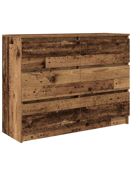 Příborník starého dřeva 100x35x76 cm dřevěná konstrukce