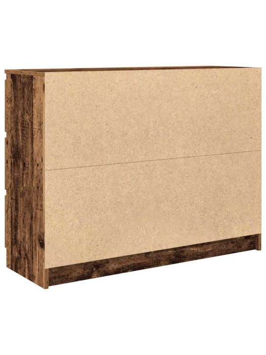 Příborník starého dřeva 100x35x76 cm dřevěná konstrukce