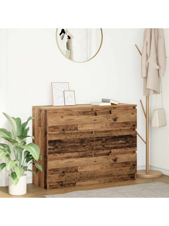 Příborník starého dřeva 100x35x76 cm dřevěná konstrukce