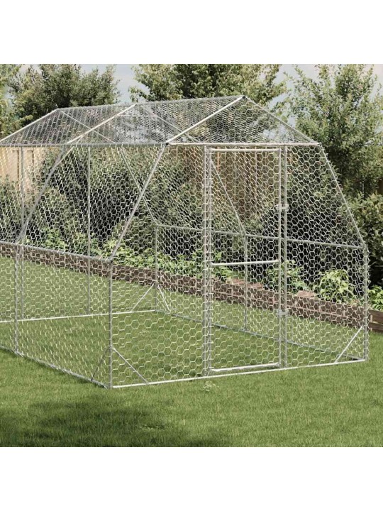 Výběh pro slepice 2,5x4x2,25 m pozinkovaná ocel