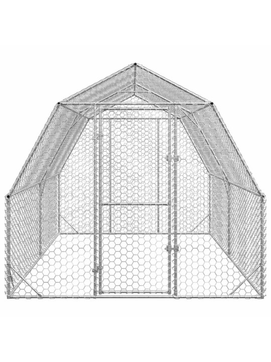 Výběh pro slepice 2,5x4x2,25 m pozinkovaná ocel