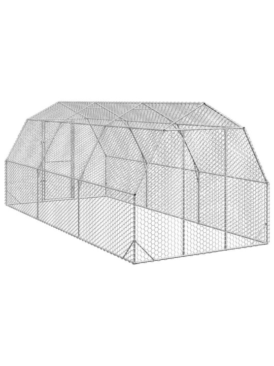 Výběh pro slepice 2,5x6x2,25 m pozinkovaná ocel