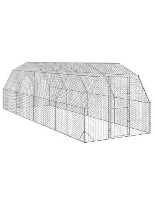 Výběh pro slepice 2,5x8x2,25 m pozinkovaná ocel