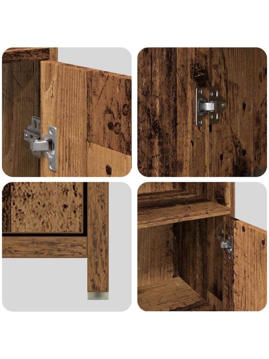 3dílná koupelnová sestava old wood kompozitní dřevo